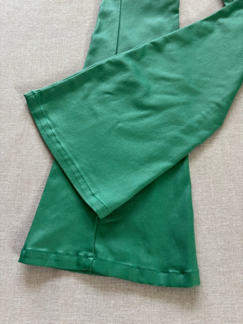 Edikted green faux leather flare pants. - Picture 6 of 16